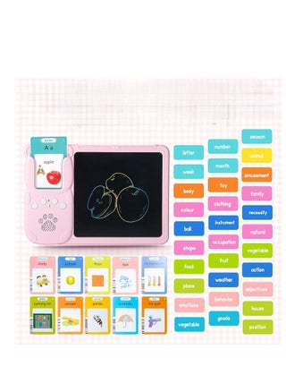 2 in 1 Educational Tool Talking Flash Cards with Reader and Digital Writing Board with Magic Erasable Drawing Board Talking in Arabic and English - pzsku/ZB457FA72DA7654BE622FZ/45/_/1730225773/52ac441a-9a35-43f3-bb79-c27dfba6582f