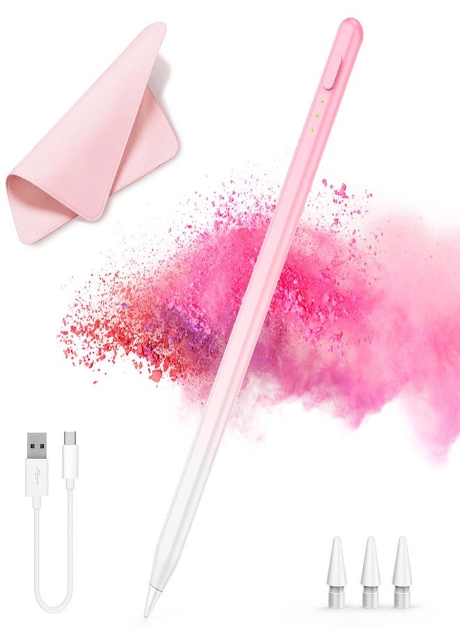 Milikilo Stylus Pen for iPad,14Mins Fast Charge for Apple Pencil,Palm Rejection,Tilt Sensitivity, Pen for iPad11/10/9/8/7/6, Pro 12.9"/11"/13" M4, Mini 6/5, Air 5/4/3/11"-13" M2/M3 with Polishing Cloth - Image 1