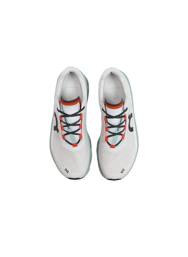 On Cloudmonster Trendy & Comfortable Sports Running Shoes, Fabric, Shock Absorption, Anti-Slip, Wear-Resistant, Breathable, High Resilience, Low-Top (Mist White/Wave Blue) - Image 3