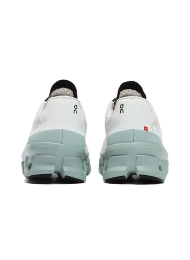 On Cloudmonster Trendy & Comfortable Sports Running Shoes, Fabric, Shock Absorption, Anti-Slip, Wear-Resistant, Breathable, High Resilience, Low-Top (Mist White/Wave Blue) - Image 4