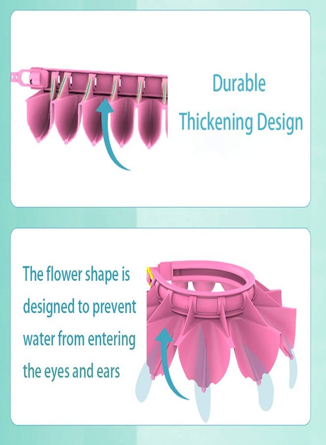 OLEWELL Baby Shower Cap Silicone Bathing Hat, Adjustable Shower Cap Kids, Infants Soft Protection Hat Safety Visor Cap Hat for Toddler Children 1-12 Years old/16.5-22.8 Inches - Image 4