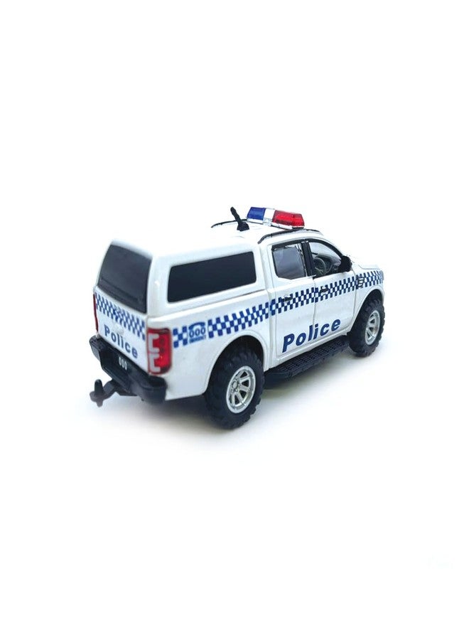 Centy Australian Police UTE Pull Back Police Toy Car with Door Openable for 3Y+ White-Blue Colour - Image 2