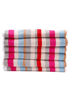 Home-Tex Design Hometex Design 4 Piece Yarn Dyed Stripe Style Highly Absorbent Bath Towels 550 GSM 70x140 cm  - Image 3