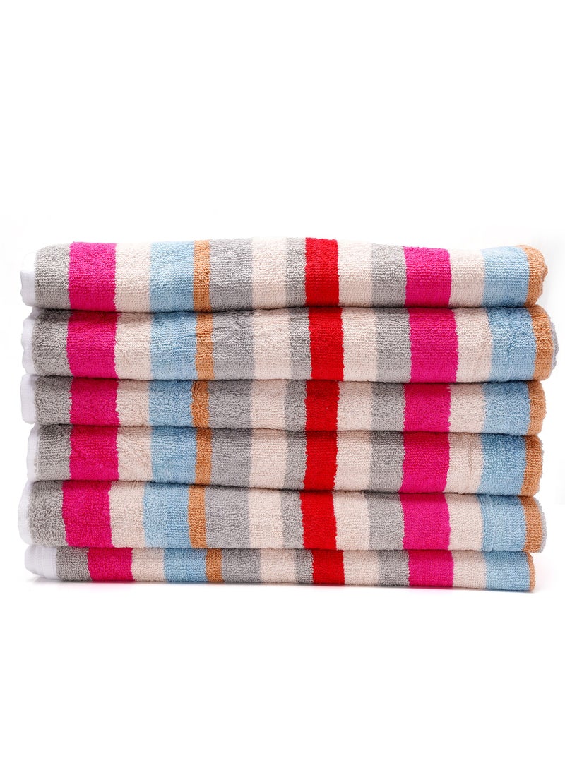 Home-Tex Design Hometex Design 4 Piece Yarn Dyed Stripe Style Highly Absorbent Bath Towels 550 GSM 70x140 cm - Image 3