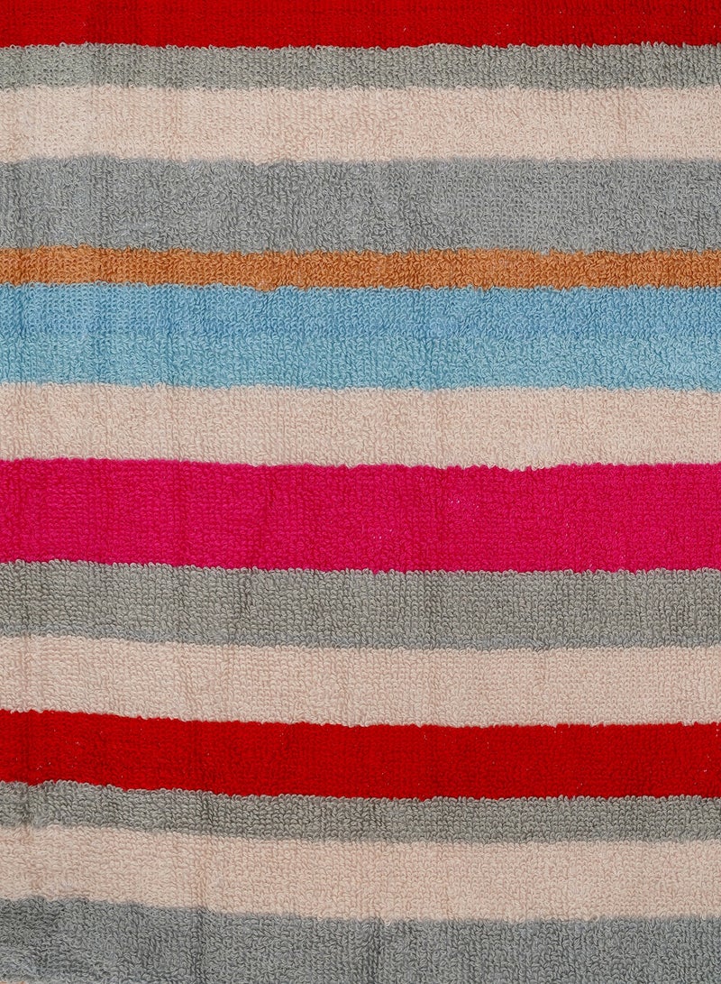 Home-Tex Design Hometex Design 4 Piece Yarn Dyed Stripe Style Highly Absorbent Bath Towels 550 GSM 70x140 cm - Image 5