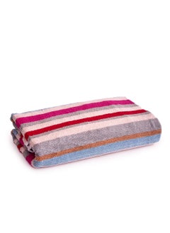 Home-Tex Design Hometex Design 4 Piece Yarn Dyed Stripe Style Highly Absorbent Bath Towels 550 GSM 70x140 cm  - Image 1