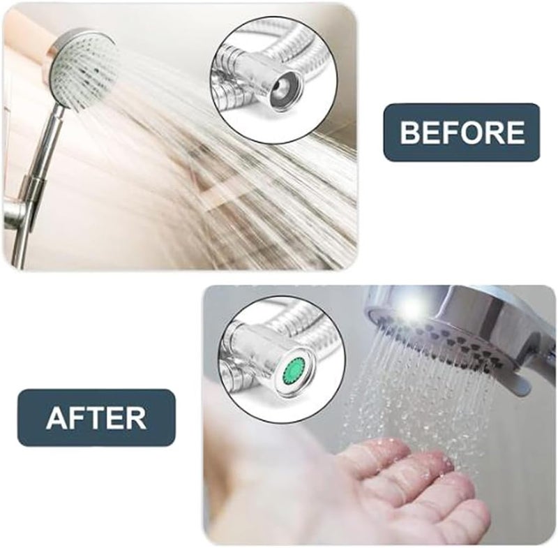 Eyech مجموعة محدد تدفق الماء للاستحمام 2 حزمة محول موفر لتدفق الماء 12 بوصة صمام تحكم في تدفق الماء لرأس الدش الثابت والدش اليدوي 12151820222530 جالون في الدقيقة - Image 5