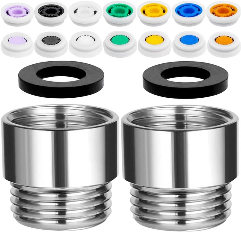 Eyech مجموعة محدد تدفق الماء للاستحمام 2 حزمة محول موفر لتدفق الماء 12 بوصة صمام تحكم في تدفق الماء لرأس الدش الثابت والدش اليدوي 12151820222530 جالون في الدقيقة - Image 1