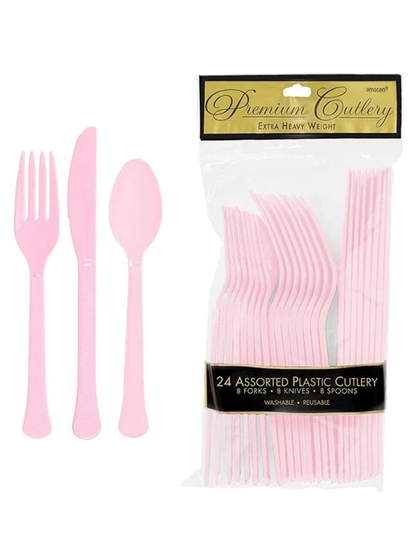 Amscan - Floral Baby Premium Tableware Party Supplies, Includes Plates, Cups, Cutlery, Napkins, Tablecover, Banner and Table Decorating Kit  for 8 Guests - Image 1