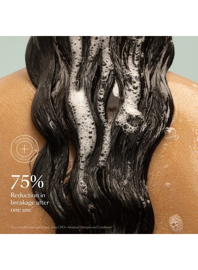 VEGAMOUR GRO+ Advanced Balancing Conditioner | Hydrates the Scalp, Nourishes and Softens Hair | For Severe Signs of Thinning | Color Safe, Vegan, Cruelty-Free, Formulated Without Silicones (8 Fl Oz) - Image 2