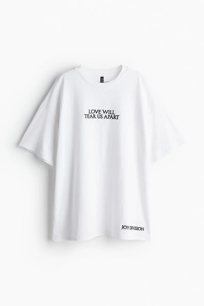 اتش اند ام Oversized Printed T-Shirt