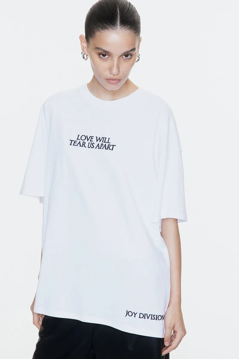 H&M Oversized Printed T-Shirt