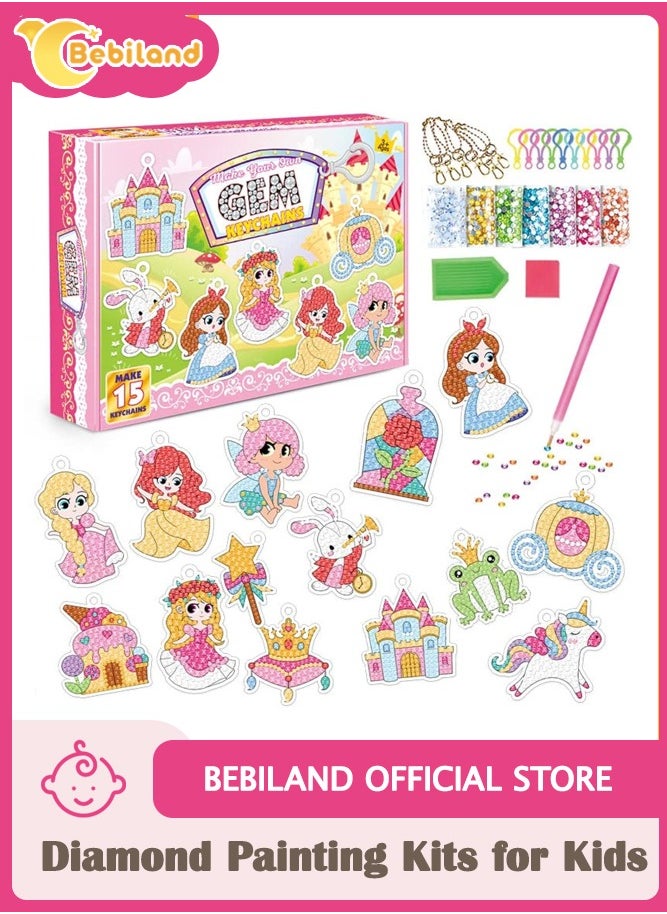 Bebiland - Diamond Painting Kits for Kids, Gem Paint by Numbers Diamonds Arts and Crafts, Art Craft Kits Stickers Dots Gift - Image 1