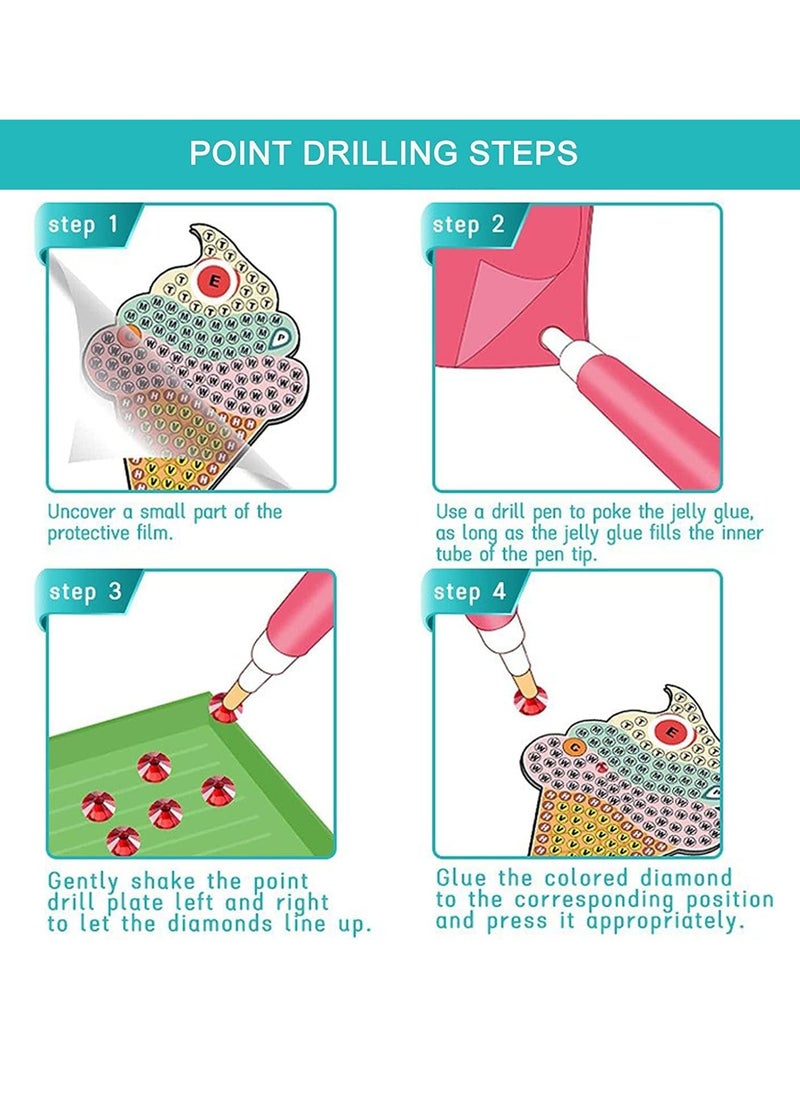Bebiland - Diamond Painting Kits for Kids, Gem Paint by Numbers Diamonds Arts and Crafts, Art Craft Kits Stickers Dots Gift - Image 1
