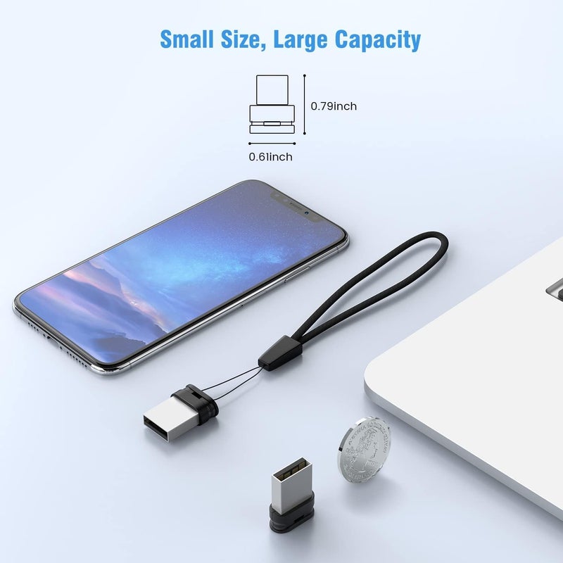 محرك أقراص فلاش 16 جيجابايت USB 2.0 عصا ذاكرة، محرك إبهام منخفض المستوى 5 عبوات، محركات أقراص فلاش صغيرة مع حبل رقبة، محرك قفز، محرك مضغوط - Image 3
