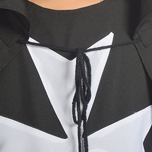 BLESSUME Medieval Hospitaller Hood Robe Templar Knight Cloak Halloween Costume Cape Unisex (Black, Large) - Image 5