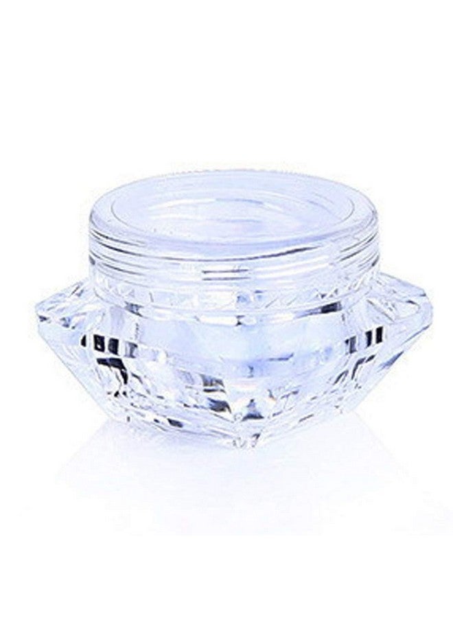 Teensery 24 Pcs 5 Gram Clear Plastic Cosmetic Sample Empty Containers Diamond Shape Jars For Facial Cream Eye Shadow Make Up Powder Lotion Lip Gloss Lip Balm And More - Image 2