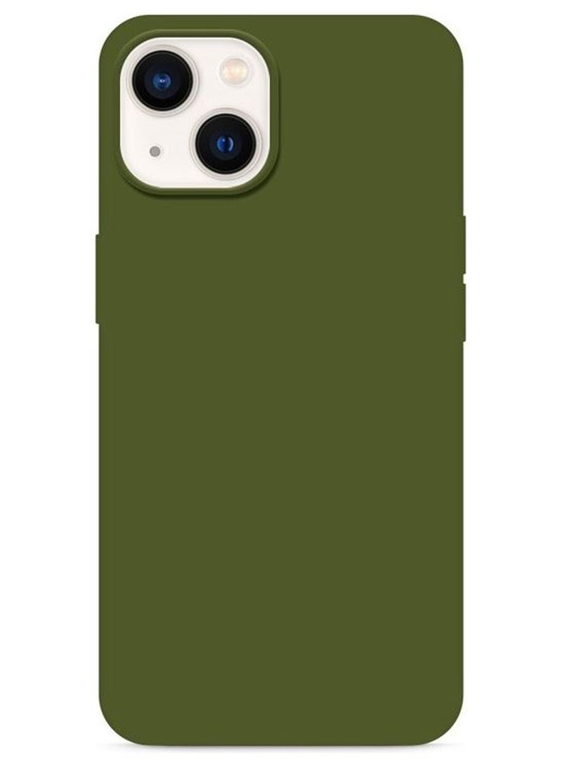 CATANES Protective Soft Silicone Case Cover for iPhone 14 Plus - Frosted Green - Image 3