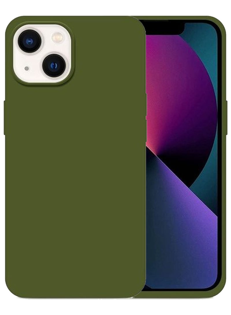 CATANES Protective Soft Silicone Case Cover for iPhone 14 Plus - Frosted Green - Image 2