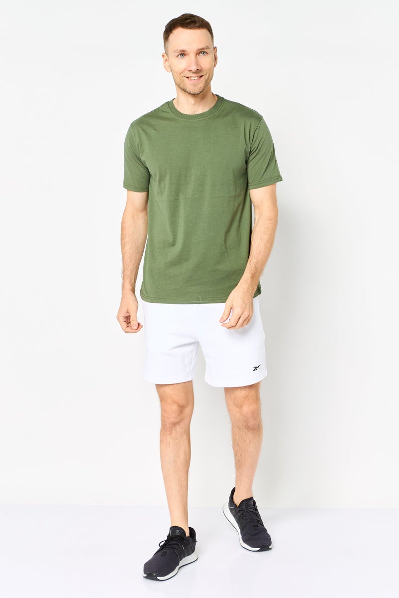 Reebok Men Sportswear Fit Training Shorts, White - Image 3