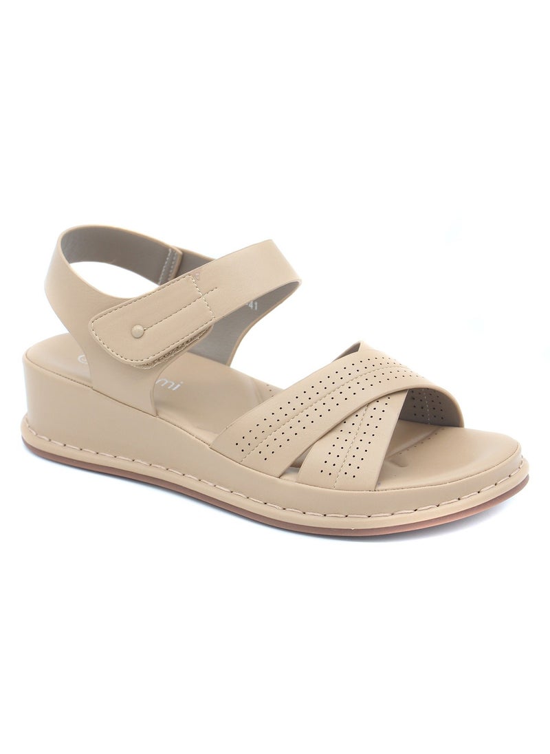 Mon Ami Monami Women's Summer Walking Sandals | Premium Quality Stylish Shoes, Fashion Women Sandals for Girls | Ankle Strap Shoes Comfortable Casual Wedge Sandals - Image 1