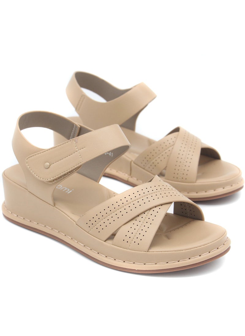 Mon Ami Monami Women's Summer Walking Sandals | Premium Quality Stylish Shoes, Fashion Women Sandals for Girls | Ankle Strap Shoes Comfortable Casual Wedge Sandals - Image 2