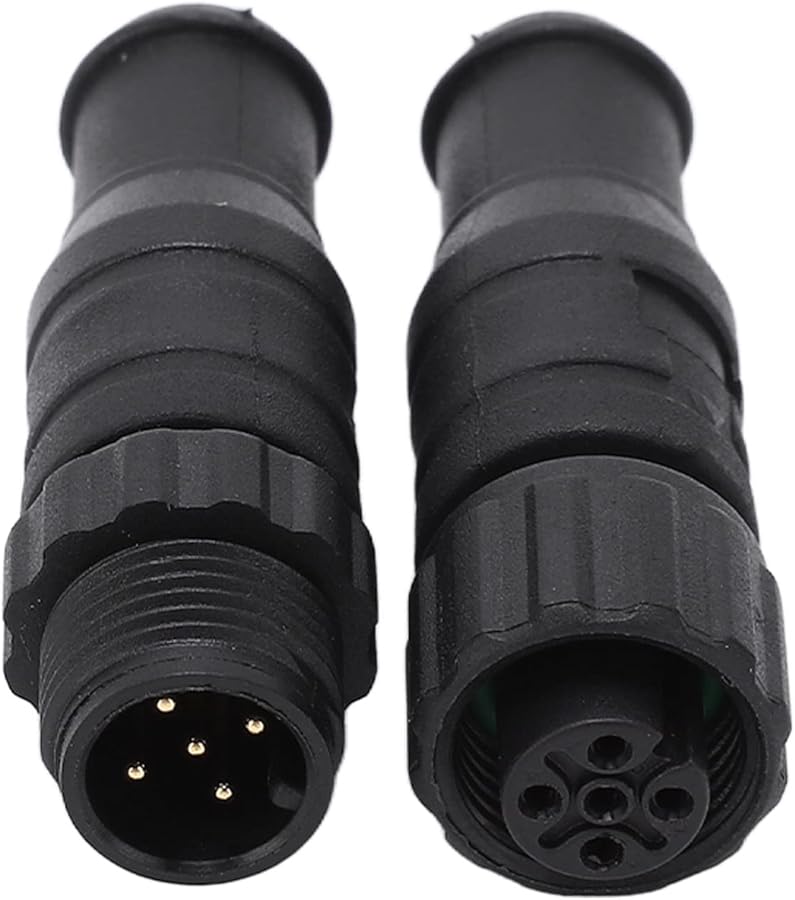 2 قطعة من مجموعة إنهاء NMEA 2000 البحرية من النوع M12 ذكر وأنثى 5 دبابيس مقاومة للماء - Image 1