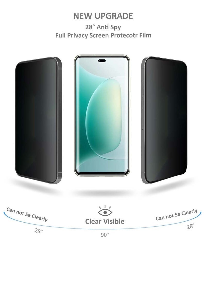 vesus Honor 300 Pro 5G 2024 Yesido Premium Hydrogel Anti Spy / Anti Privacy Film Thin and Flexible Screen Protector (MSHFMP) â€“ Clear | Privacy Protection, Anti-Scratch, Self-Healing, Bubble-Free, Full Coverage for Honor 300 Pro 5G - Image 5