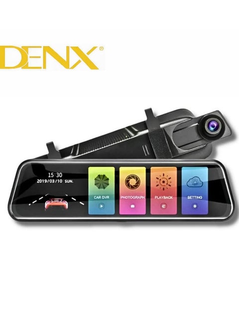 DINX DX2257 Car Front Mirrors Equipped with a 4K Front and Rear Dash Cam Camera