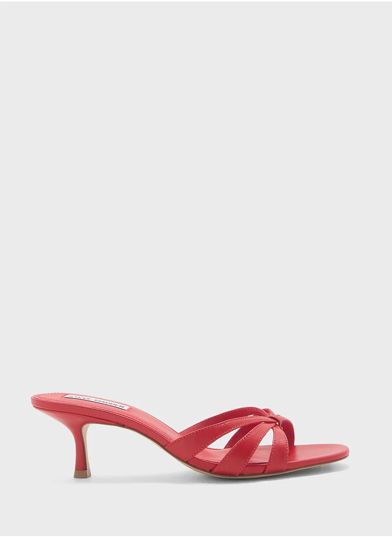 ستيف مادن Cary Multi Strap Mid Heel Sandals