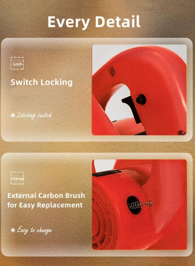 ALongDeng Handheld Electric Leaf Blower 700W 2 in 1 Corded Vacuum Sweeper Lightweight Multifunctional Mini Leaf Blower for Home Porch Patio Computer Car - Image 5