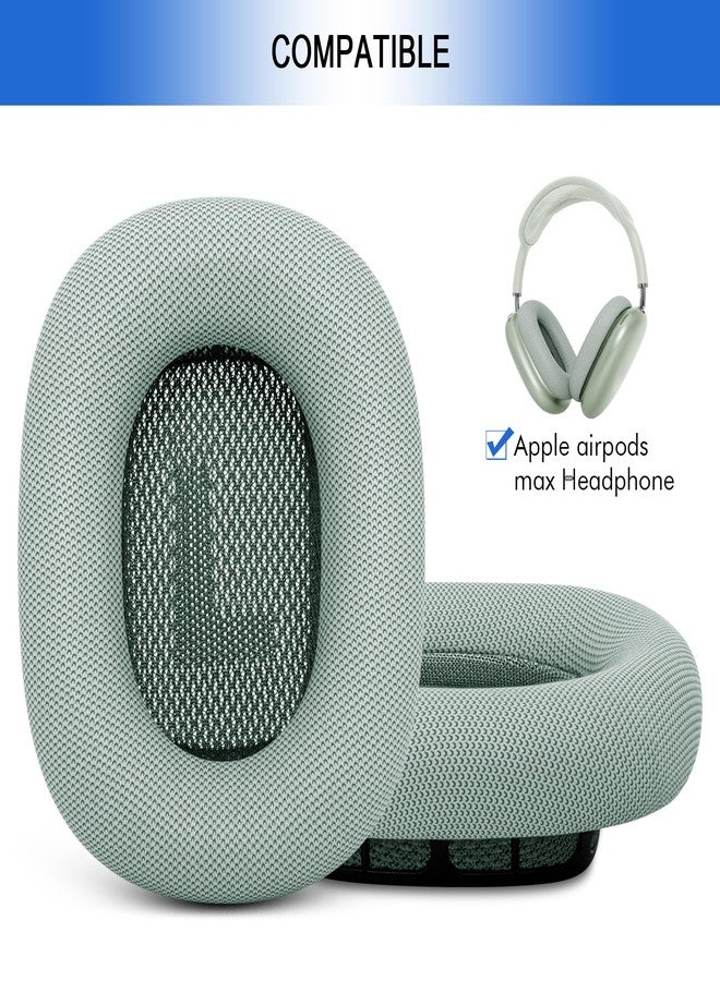 G GVOEARS وسائد أذن بديلة من GVOEARS لسماعات AirPods Max - غطاء مطوّر لسماعات Apple AirPods Max، وسادة أذن مقاومة للعرق (أخضر) - Image 2