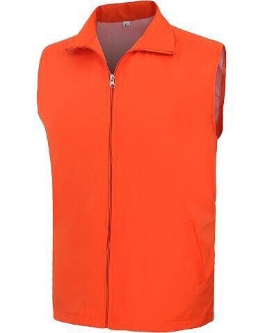 The vest will be printed for LOGO public welfare activities, volunteers, supermarket advertising lapel vest fluorescent green Orange 