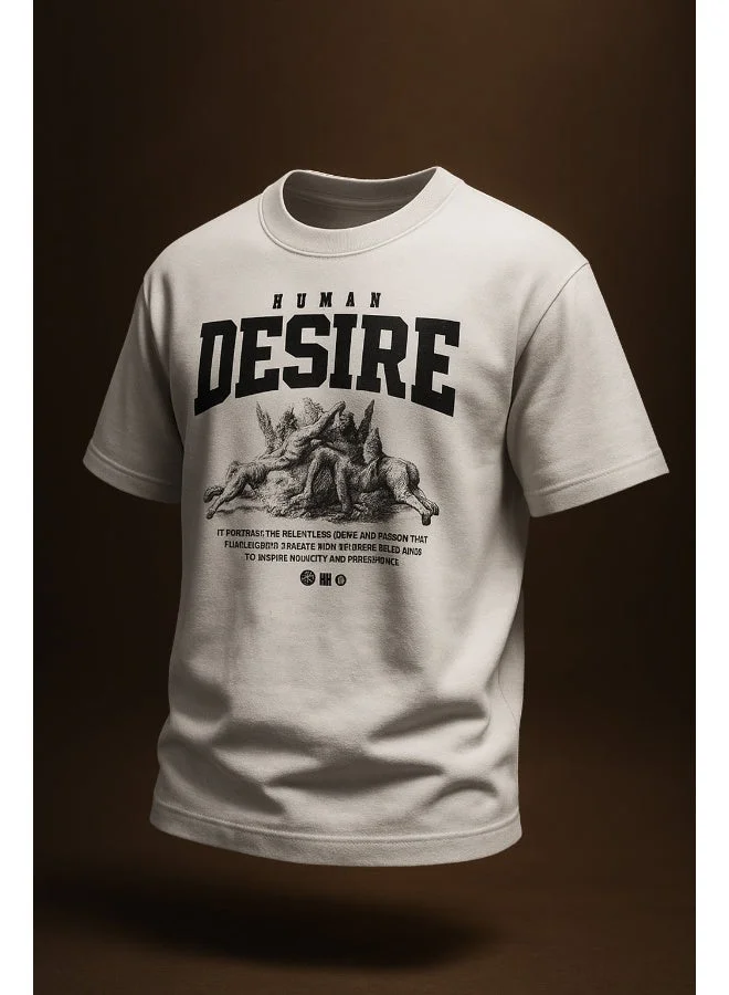 فيردو Veirdo® Men's T-Shirt Regular Fit Round Neck Pure Cotton Half Sleeve Graphics Printed T-Shirt Different Size Range (V99_DISR_WT_XL)