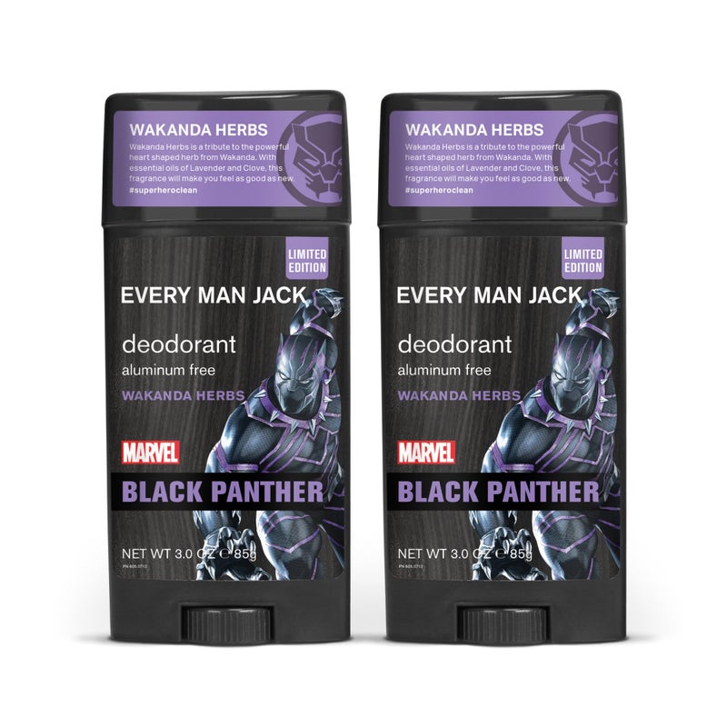 Every Man Jack Deodorant - Marvel Spider-Man | 3-ounce Twin Pack - 2 Sticks Included | Naturally Derived, Aluminum Free, Parabens-free, Phthalate-free, Dye-free, and Certified Cruelty Free - Image 1