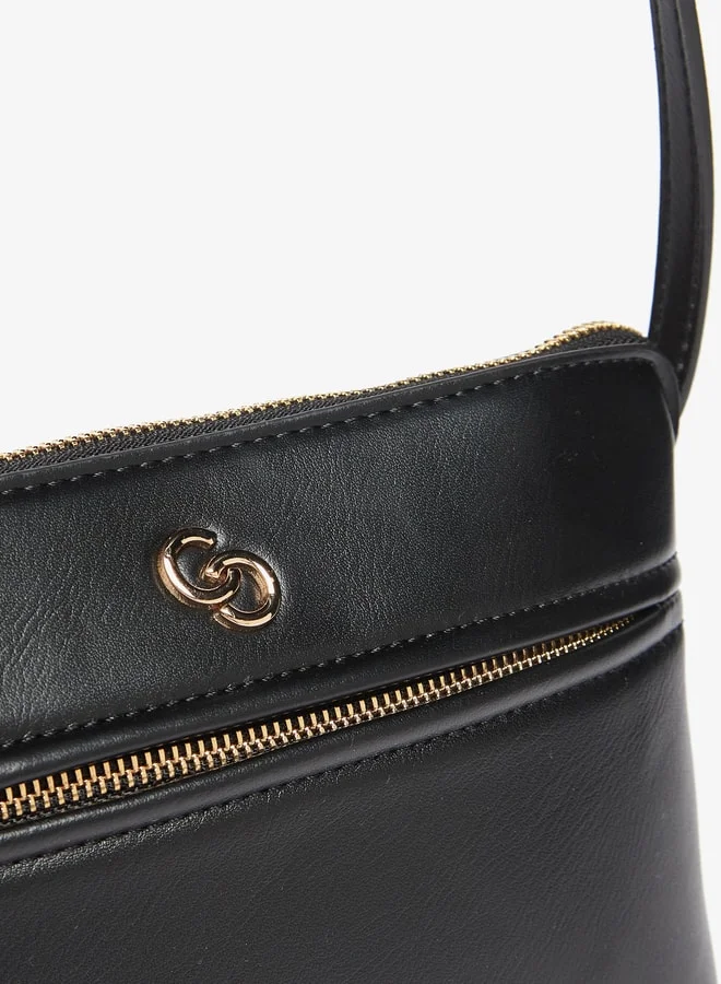 Celeste Women All-Over Monogram Print Crossbody Bag with Adjustable Strap
