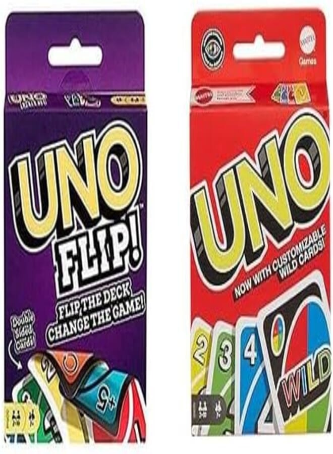 UNO Flip! Card Game,+ UNO Card Game with Wild Cards