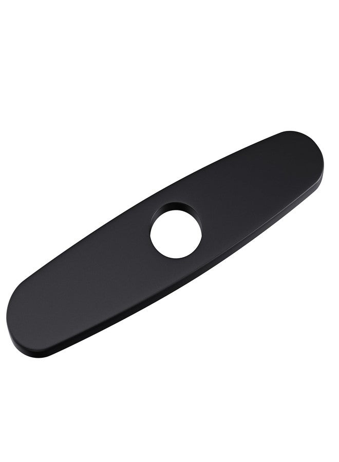 GIMILI 10 Inch Hole Cover Deck Plate Escutcheon for Kitchen Sink Faucet Single Hole Matte Black - Image 1