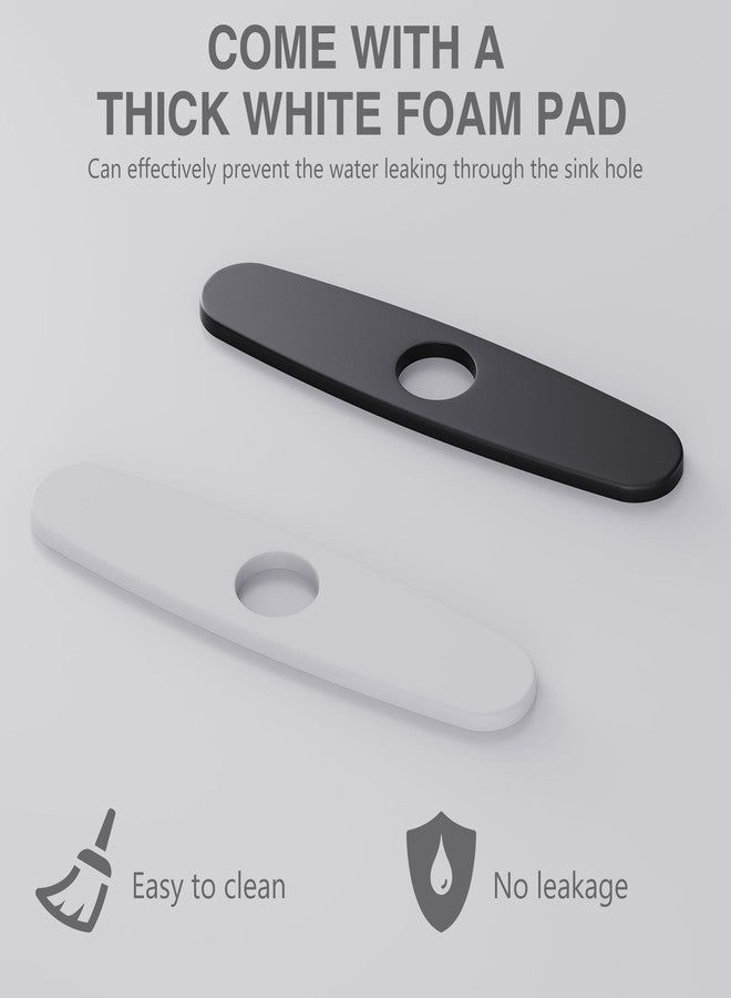 GIMILI 10 Inch Hole Cover Deck Plate Escutcheon for Kitchen Sink Faucet Single Hole Matte Black - Image 5