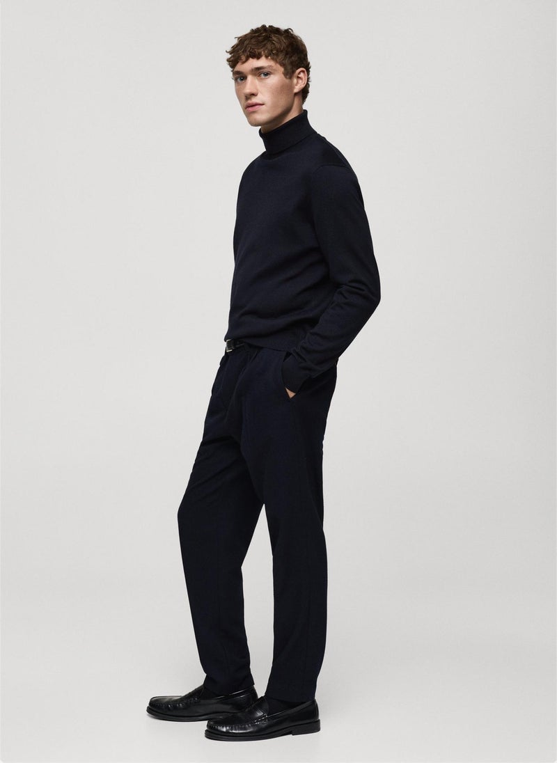 Mango Man Merino Wool Perkins Zip Pullover Sweater  - Image 3