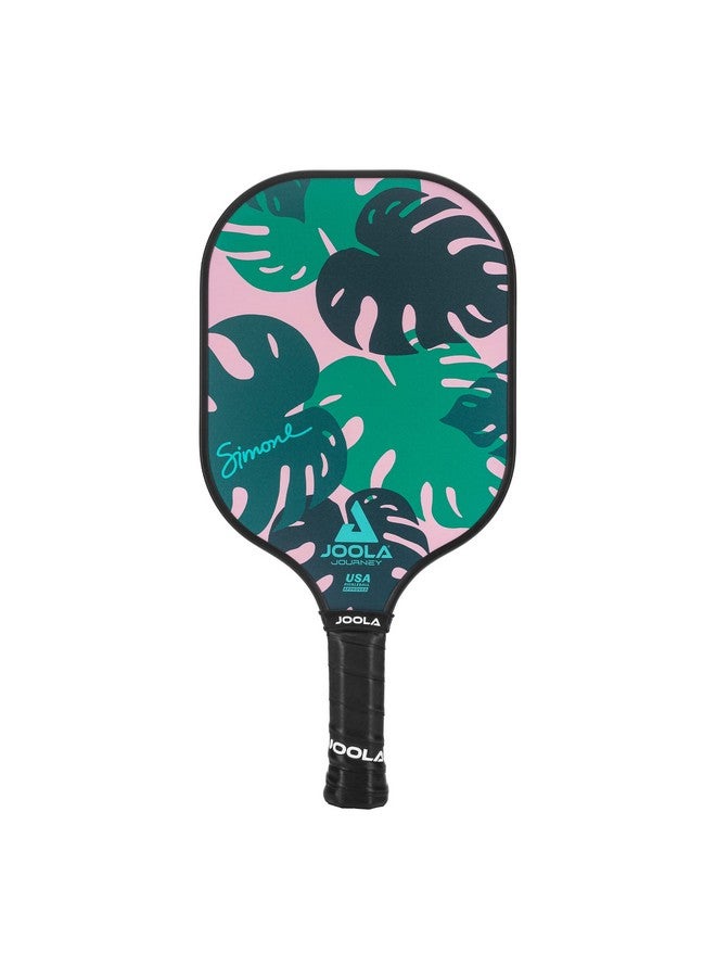 جولا مضرب بيكلبول JOOLA Journey - خفيف الوزن مع سطح من الجرافيت المصنوع من الألياف الزجاجية، وتحكم متزايد، وتصميمات متعددة - معتمد من USAPA - Image 1