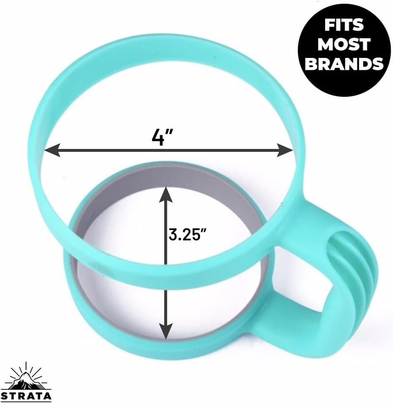 STRATA CUPS 30oz Tumbler Handle (Teal) Available For 30oz YETI Tumbler, OZARK TRAIL, Rambler Tumbler - BPA FREE - Image 2
