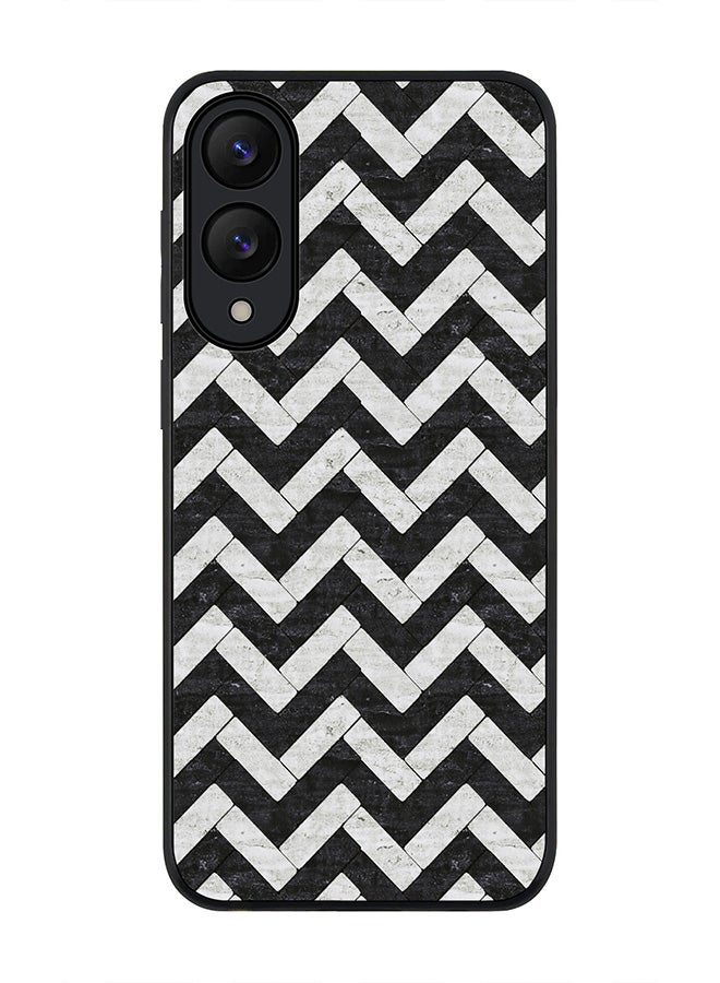 Stylizedd For Samsung Galaxy S25 Edge Case,Slim fit Camera Protection, Shockproof Thin Phone cover  - Chevron Tiles