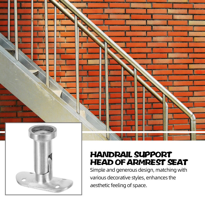 Stainless Steel Handrail Brackets for Staircases, Modern Design, Easy Installation - Image 5