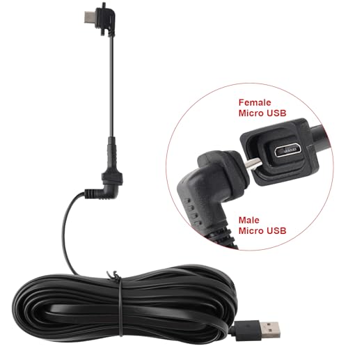 Uogw 2 Pack Extension Cable Compatible with Blink Outdoor 4(4th Gen),5inch Weatherproof Outdoor L-Shaped Flat Power Extension Cord,Female Mirco USB to Male Type C Extender Cord for Blink 4(4th Gen) - Image 5