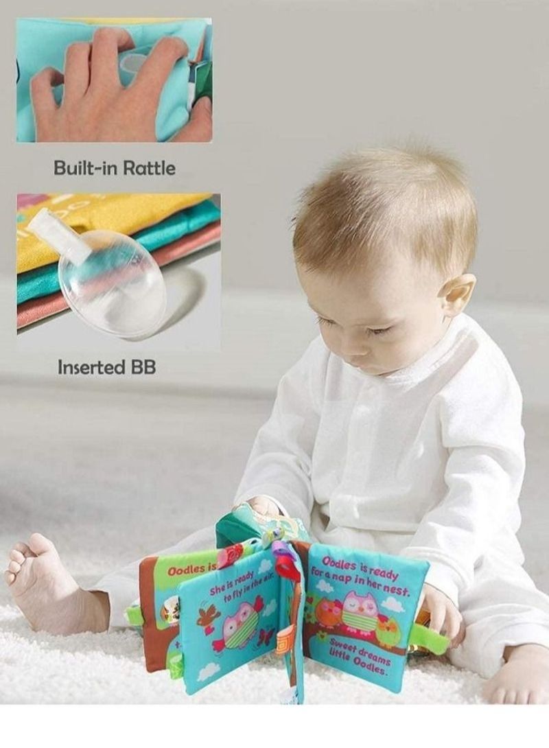 NIBEMINENT Baby’s First Non-Toxic Fabric Soft Cloth Book Set - Image 2