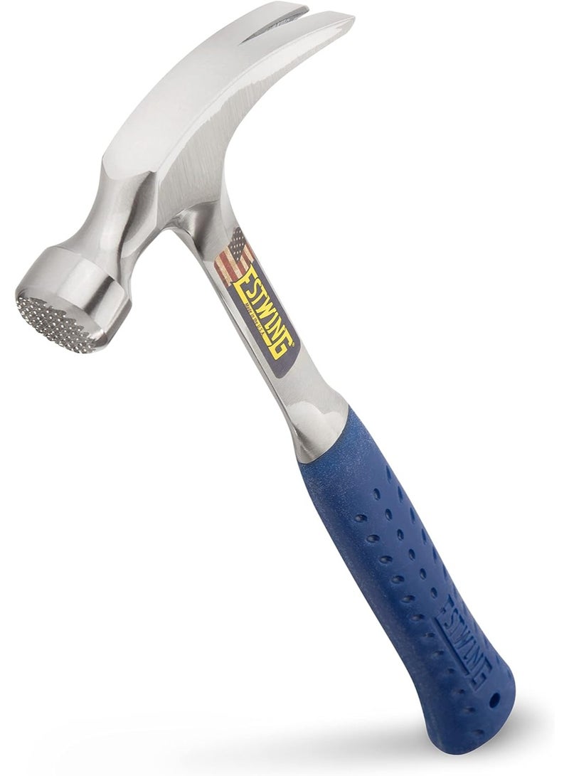Estwing ESTWING Framing Hammer - 20 oz Straight Rip Claw with Milled Face & Shock Reduction Grip - E3-20SM  - Image 5