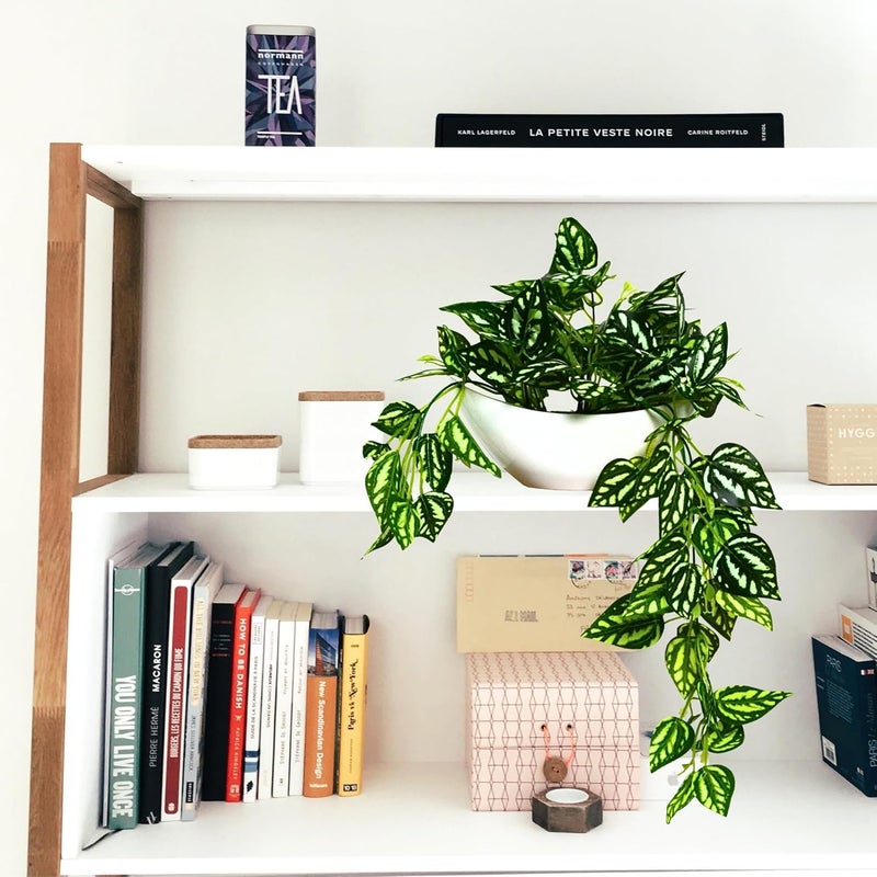 fancymart Elegant Artificial Plant Falling Leaves with Pot for Home & Office Decor – Versatile Potted Plant for Tabletop, Shelves, or Hanging Display - Image 5