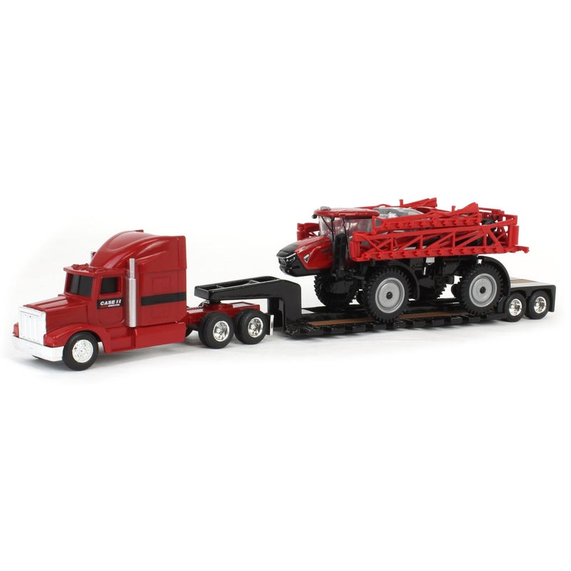 ERTL 164 Case IH Patriot 4350 Sprayer Semi with Lowboy Trailer 44379 - Image 3