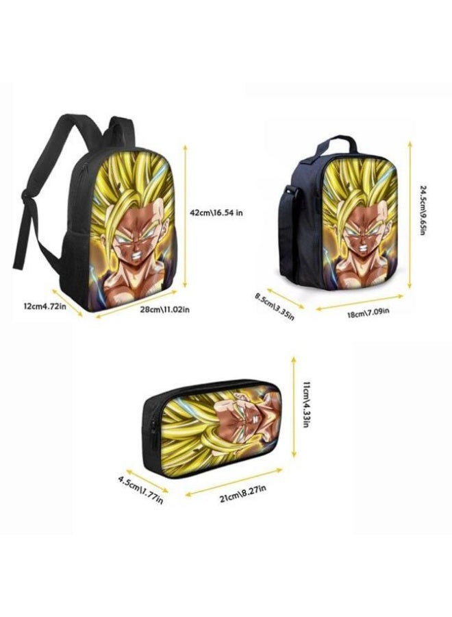 general Common universal printed backpack - three-piece backpack combination (available for students, children, friends on outings, mountain climbing, etc.) - 54 - Image 3